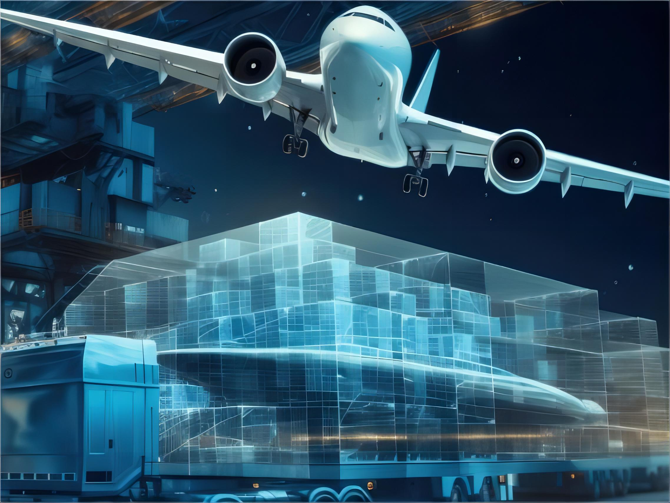 Logistics professional monitoring shipment status on a tablet
