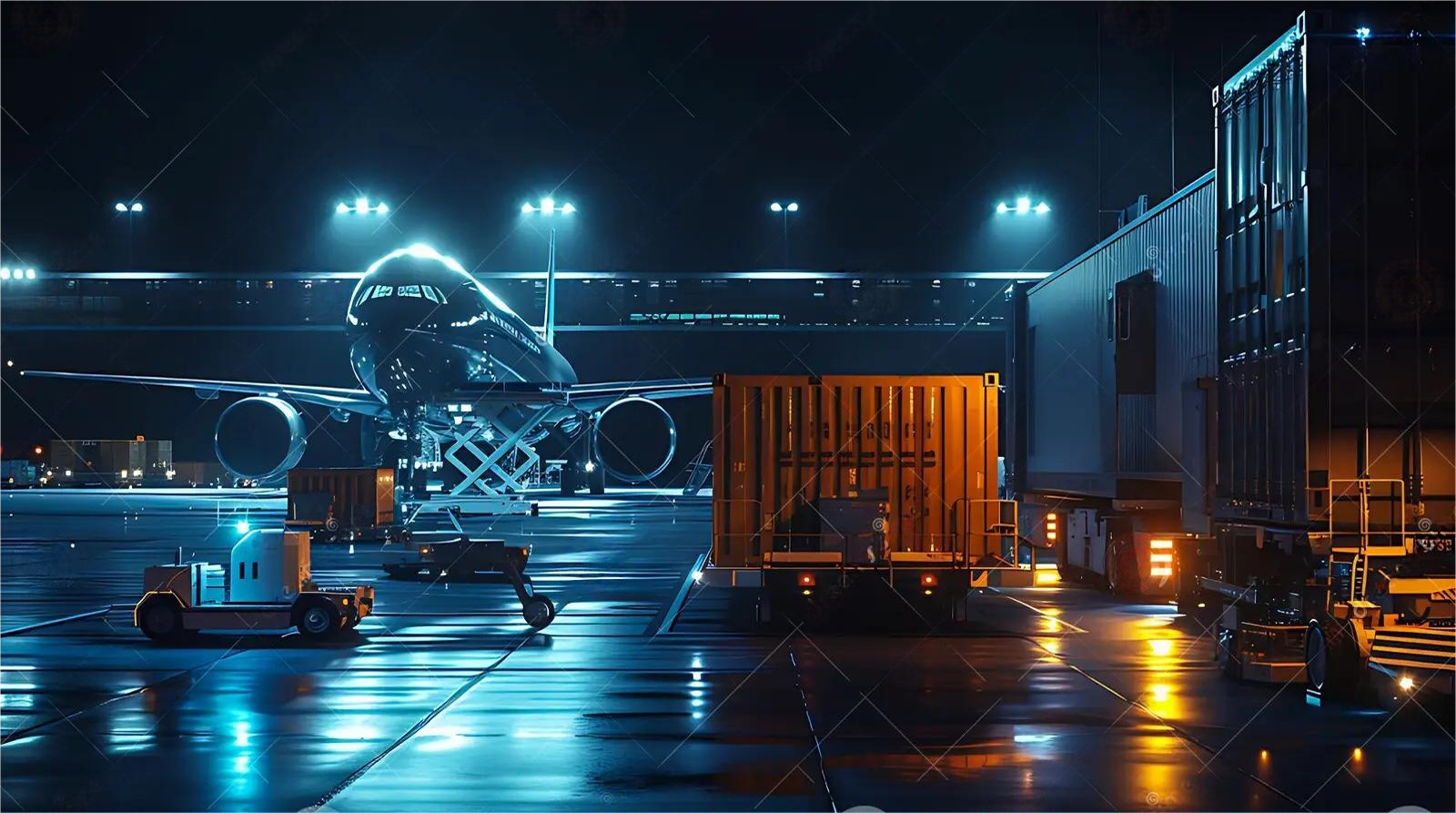 Logistics warehouse processing goods for Dutch distribution