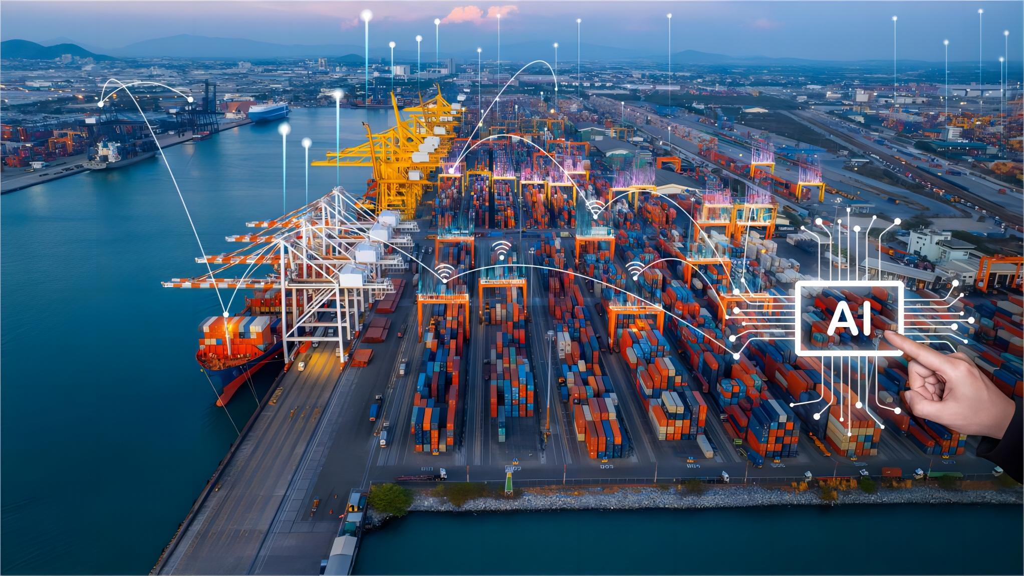 Rail freight train traveling from China to Europe