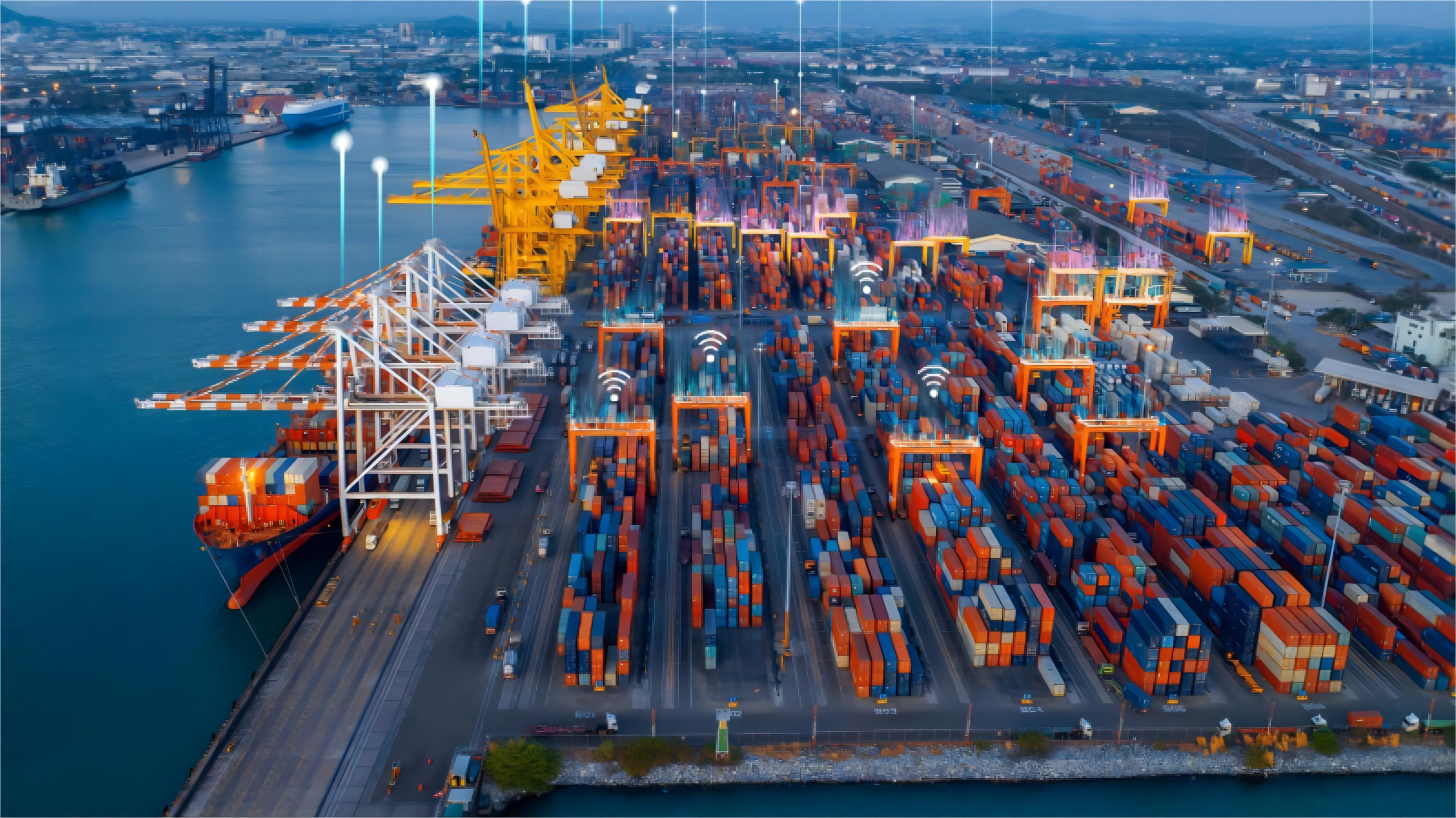 Professional logistics team handling cargo documentation