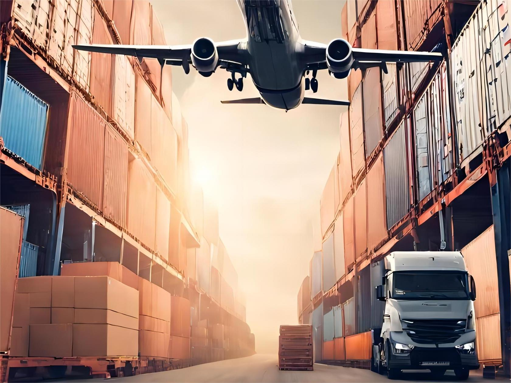 Amazon FBA cargo being loaded for transport from China to Europe